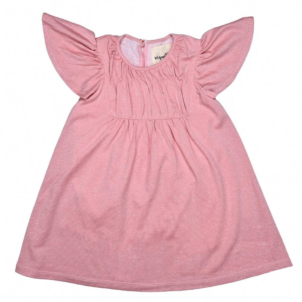 NEW VIGNETTE kid's emery dress in pink